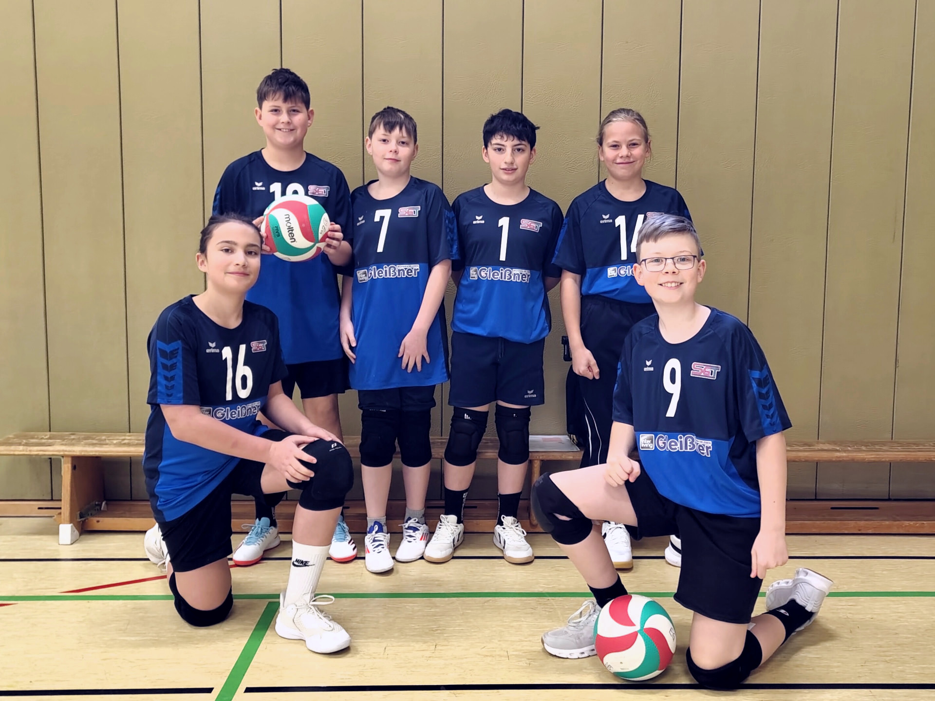 Volleyball-Bezirksmeisterschaft 2026 WKIV Jungen Gruppenbild