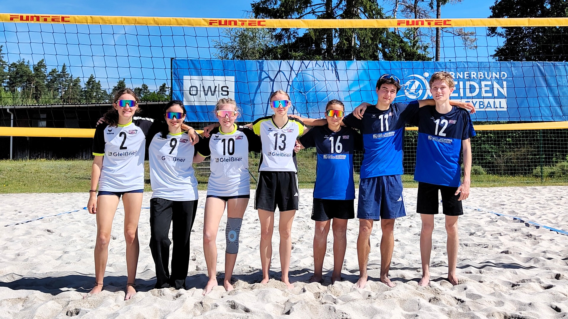Beachvolleyball Regionalentscheid 2026 Gruppenbild