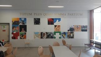 Wandbild Aula - Grundierung